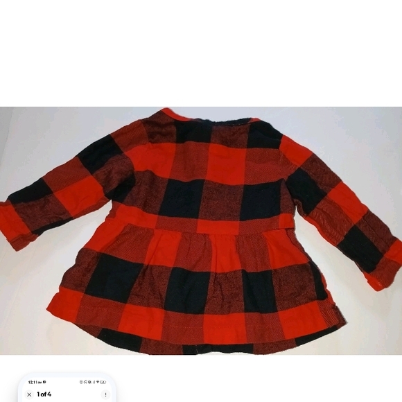 Carter's Red and Black Plaid Shirt - Picture 2 of 3
